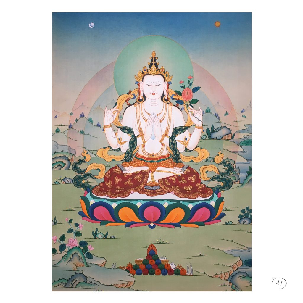 Chenrezig Thangka – Heritage Thangka Gallery
